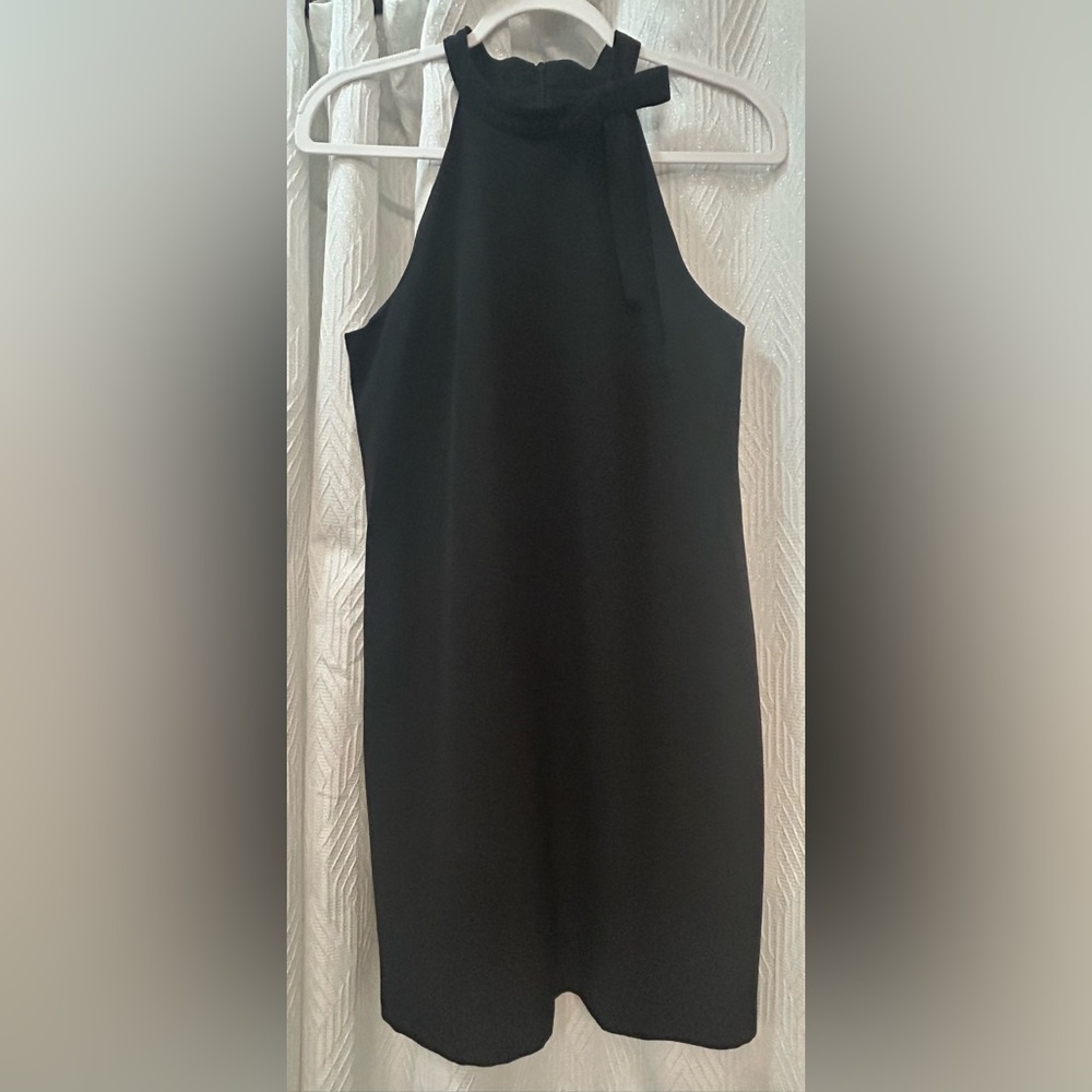 Maggy London Black Halter Mini Dress